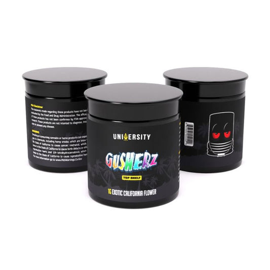 UNIVERSITY THCP 1OZ CALIFORNIA FLOWER - GUSHERZ