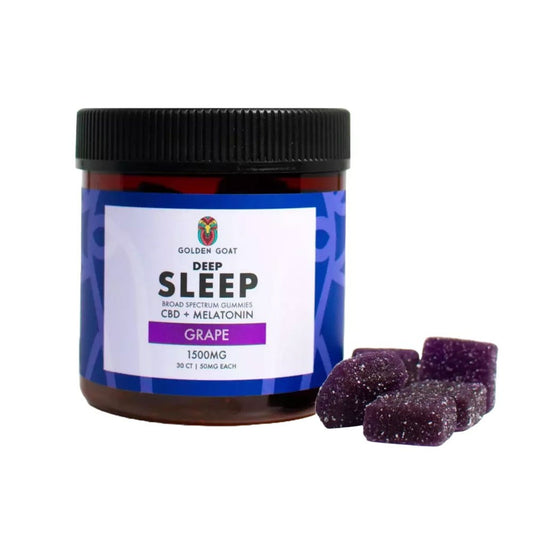 GOLDEN GOAT DEEP SLEEP CBD 1500MG GUMMIES - GRAPE