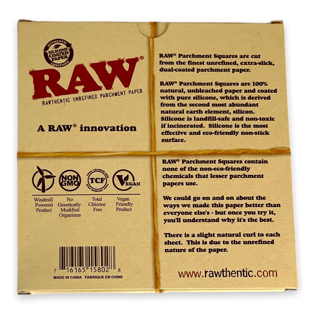 RAW PARCHMENT 100CT SQUARES 5"X5"
