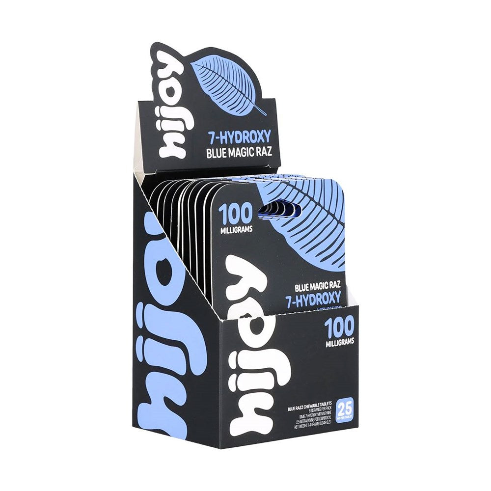 HIJOY 7 OHMZ/PSEUDO 1000MG 4CT KRATOM CAPSULES - BLUE MAGIC RAZ