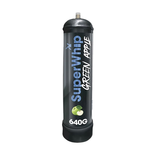 SUPER WHIP 640G CREAM CHARGERS - GREEN APPLE
