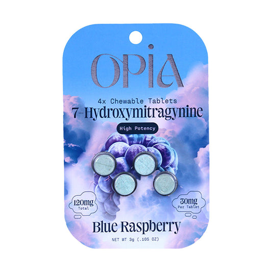OPIA 7 OH 4CTS CHEWABLE TABLET 30MG - BLUE RASPBERRY