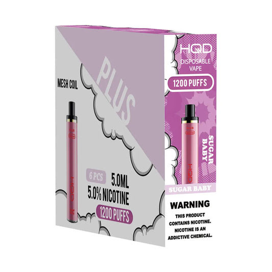 HQD CUVIE PLUS 5% NIC DISPOSABLE - SUGAR BABY