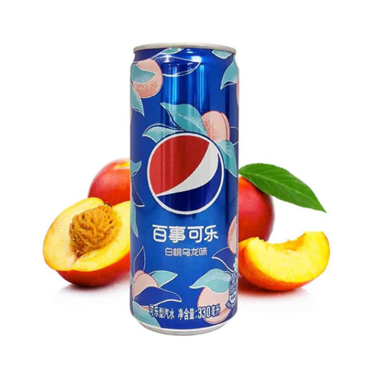 PEPSI 330ML CHINA CAN - PEACH OOLONG