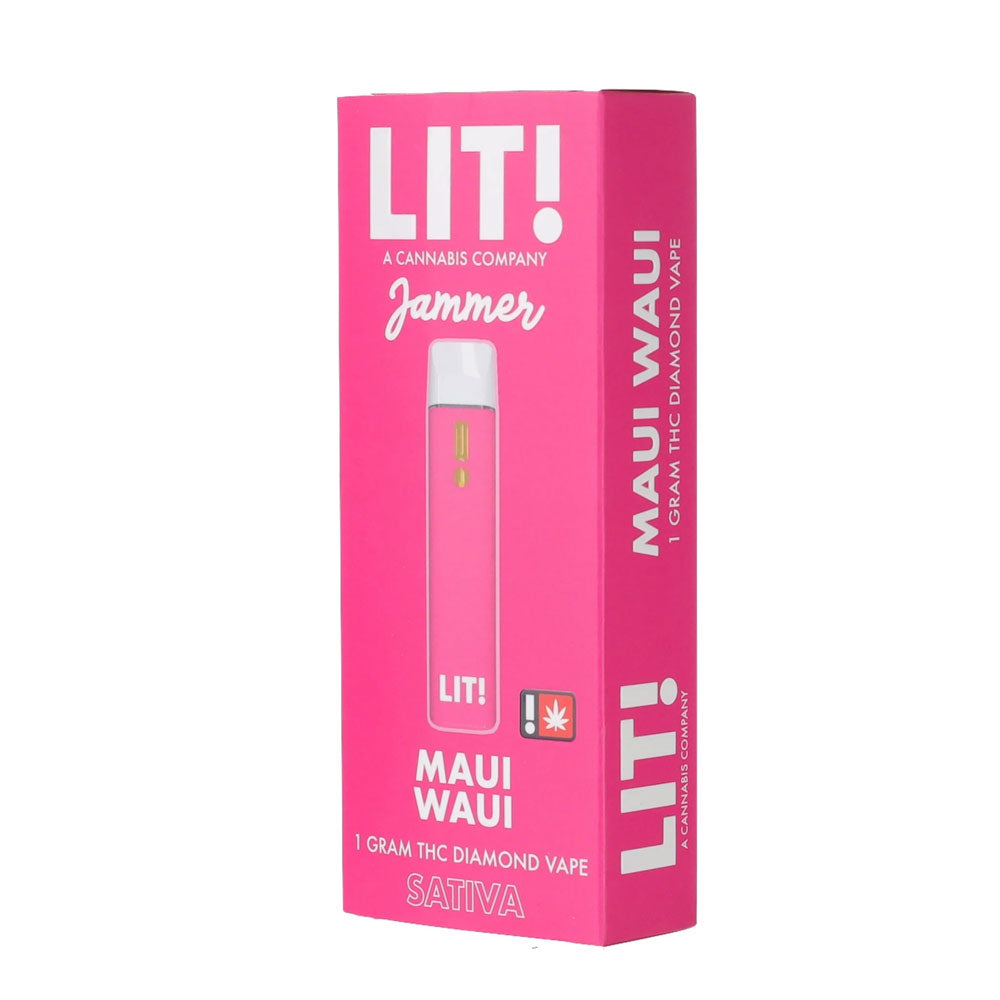 LIT! JAMMER THC DIAMOND 1G DISPOSABLE SATIVA - MAUI WAUI