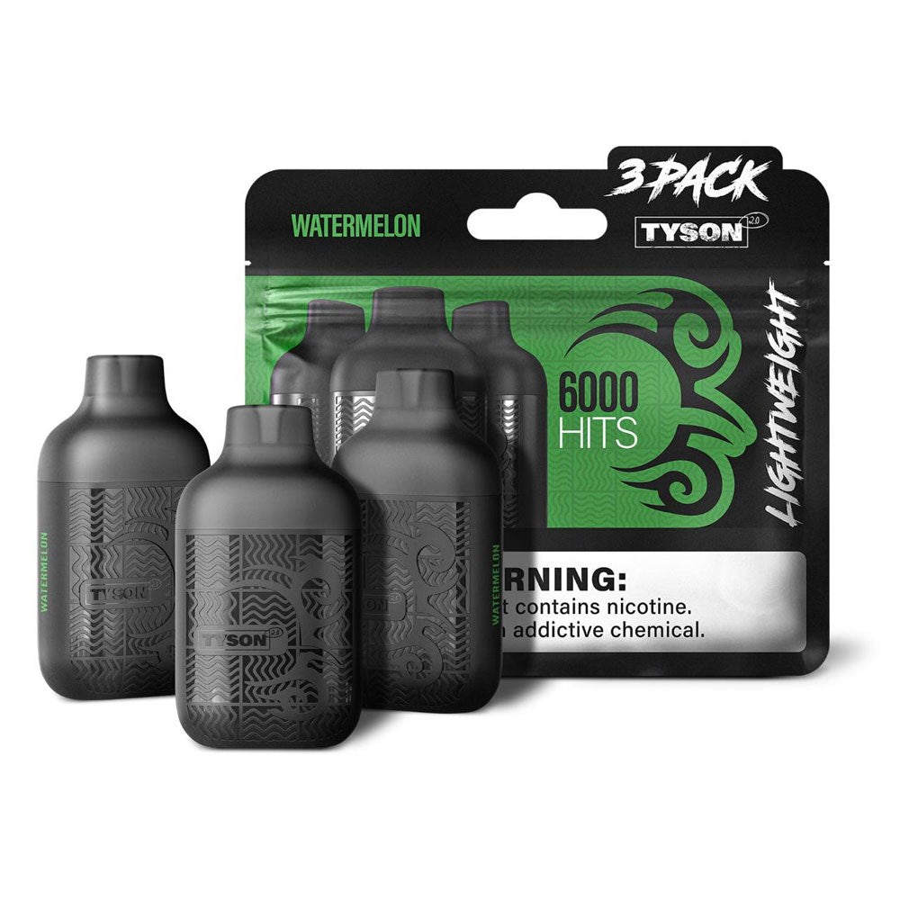TYSON LIGHTWEIGHT 5% NIC 6KPUFFS DISPOSABLE - WATERMELON
