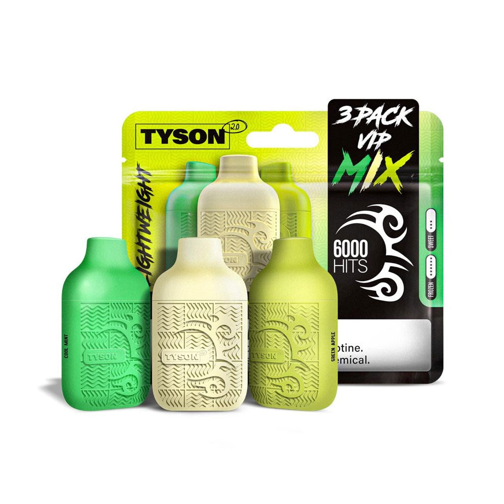 TYSON LIGHTWEIGHT 5% NIC 6KPUFFS DISPOSABLE - VIP MIX