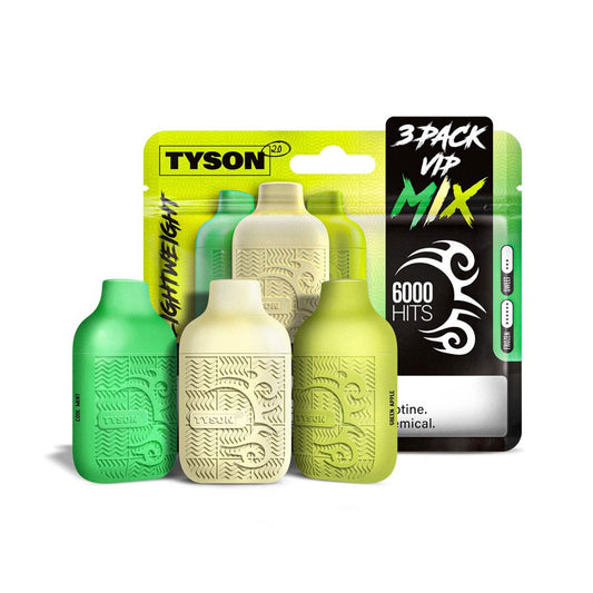 TYSON LIGHTWEIGHT 5% NIC 6KPUFFS DISPOSABLE - VIP MIX