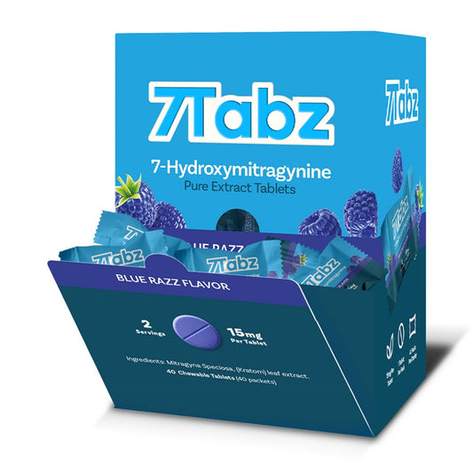 7TABZ 15MG PURE KRATOM - BLUE RAZZ