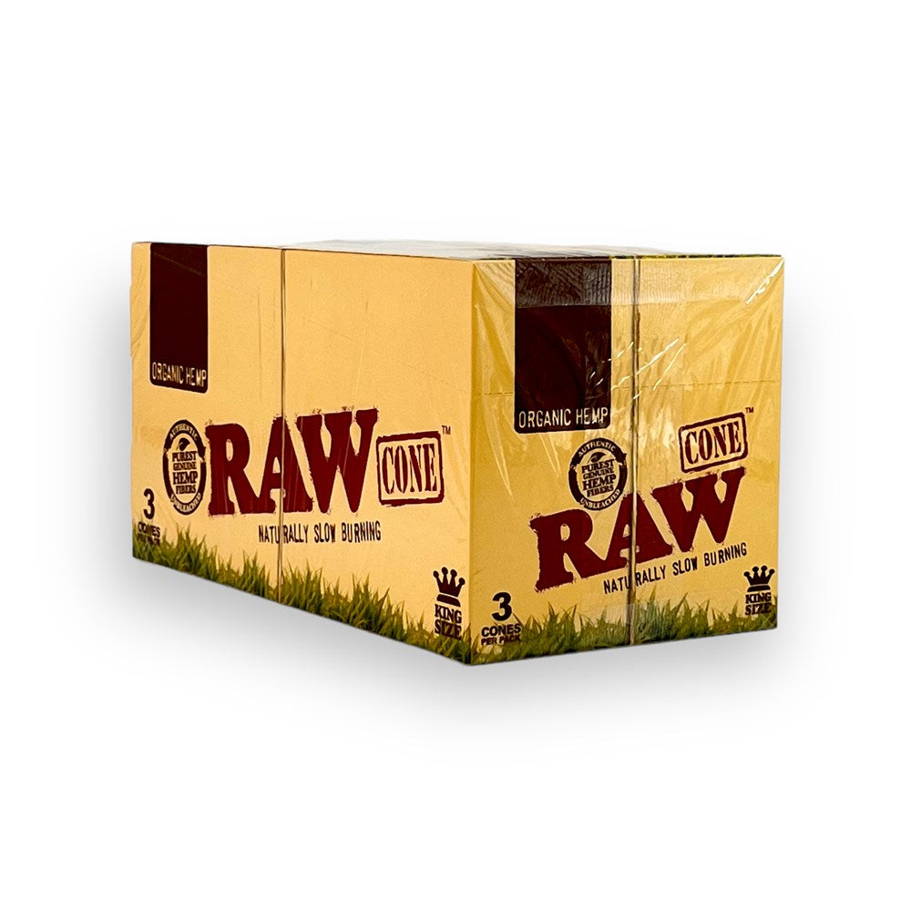RAW ORGANIC HEMP 3PK KS CONES