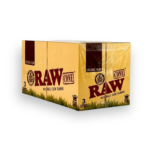 RAW ORGANIC HEMP 3PK KS CONES