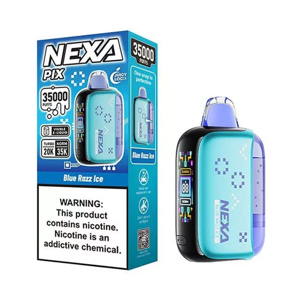 NEXA PIX 35KPUFFS DISPOSABLE - BLUERAZZ ICE