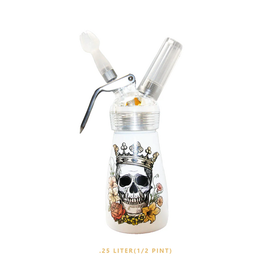 SPECIAL BLUE 1/2 PINT DISPENSER PLASTIC HEAD - KING SKULL