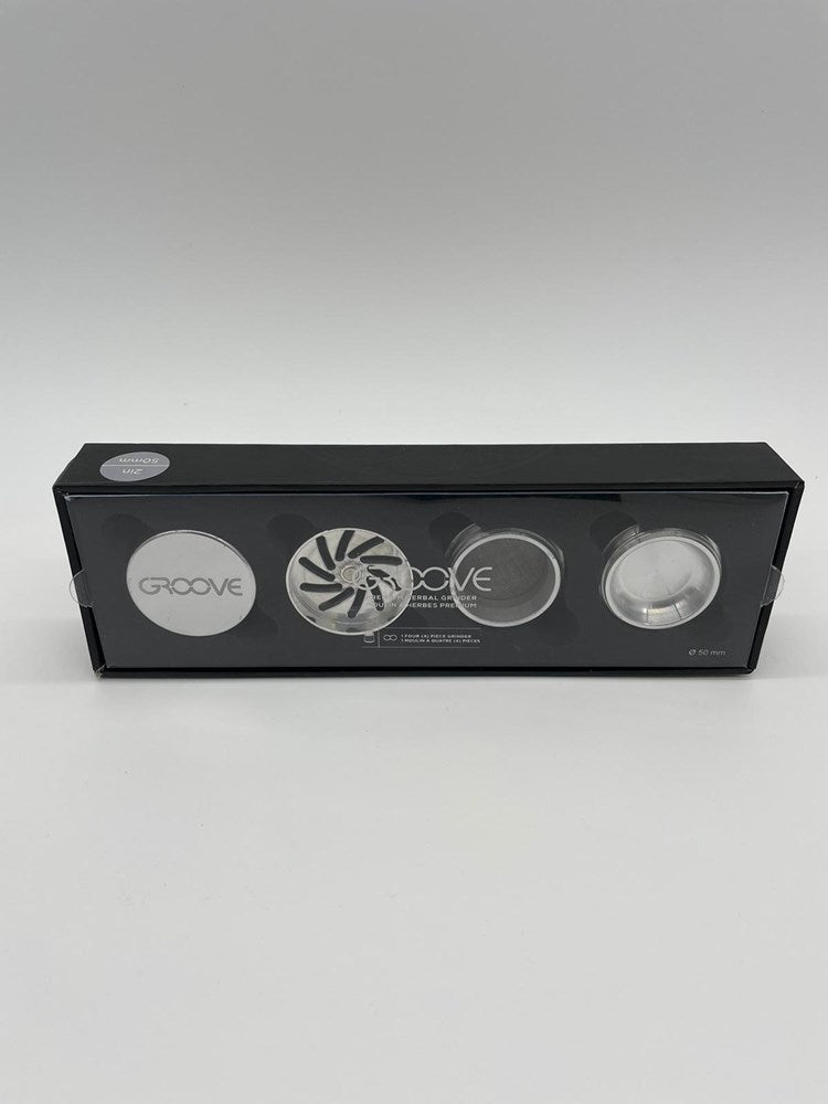 GROOVE PREMIUM HERBAL GRINDER SILVER