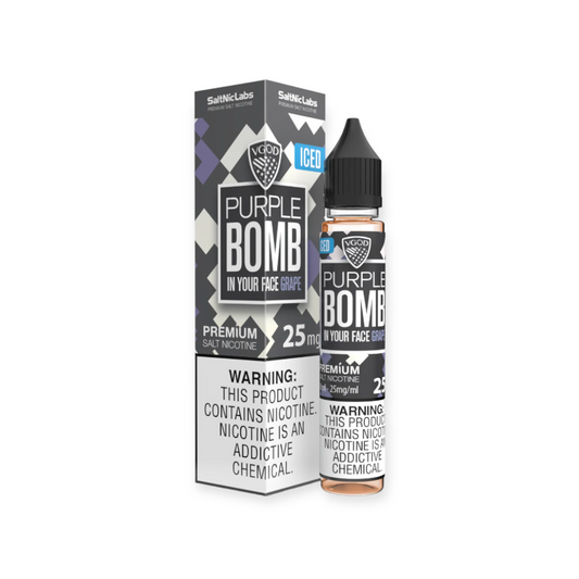 VGOD SALT NIC 30ML ICED PURPLE BOMB 25MG