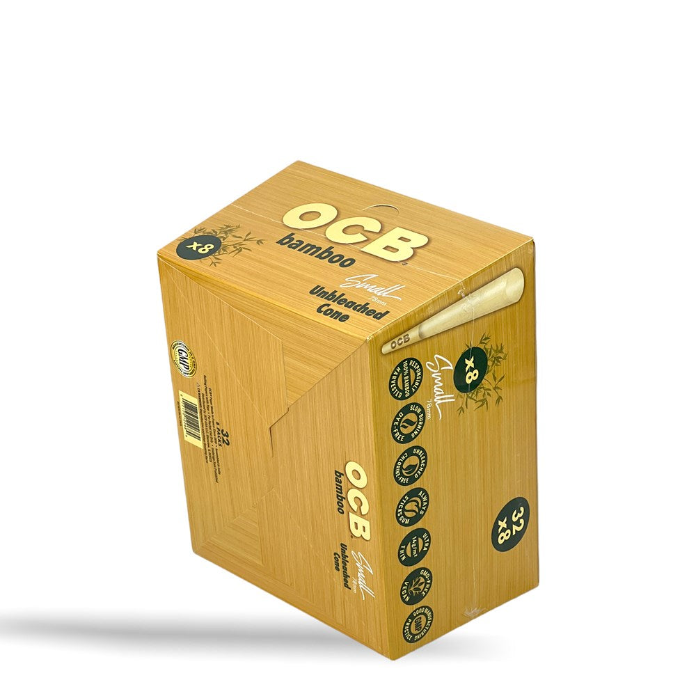 OCB BAMBOO UNBLEACHED CONE SMALL 78MM 8PK