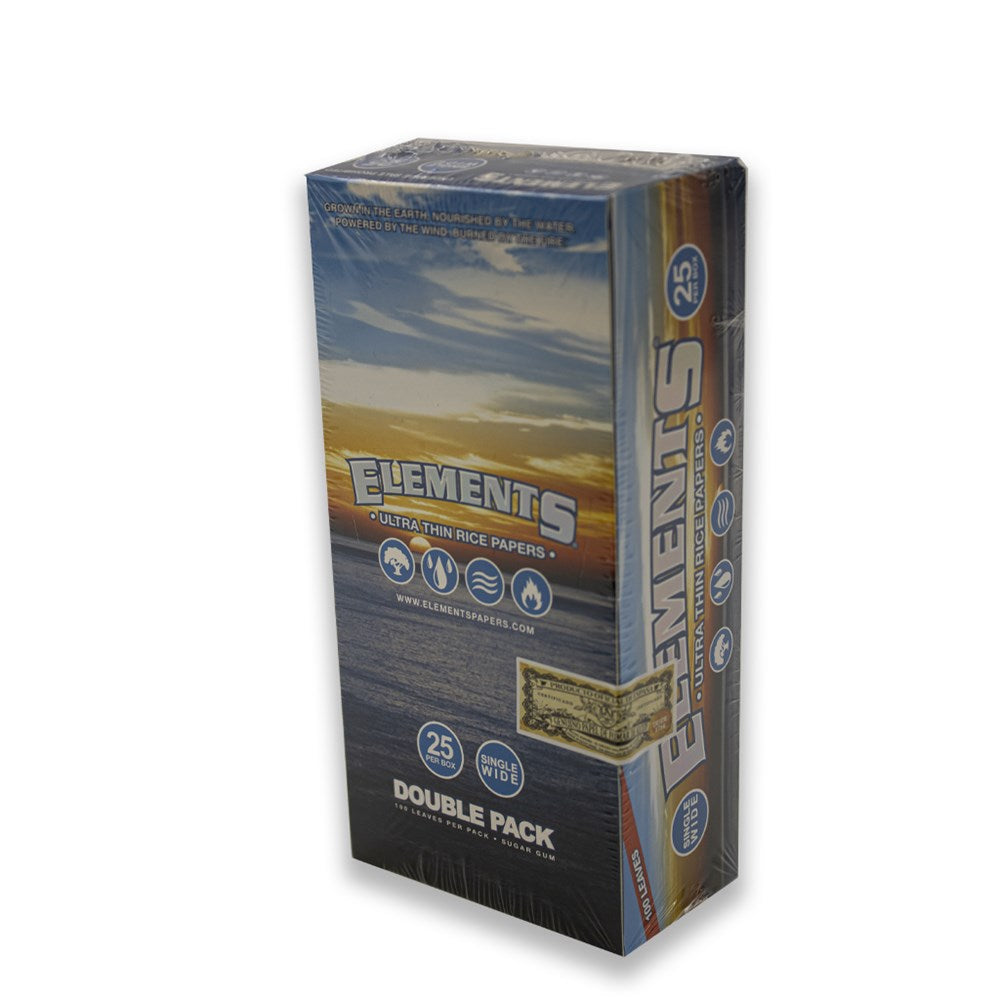 ELEMENTS ULTRA THIN SINGLE WIDE DOUBLE PACK