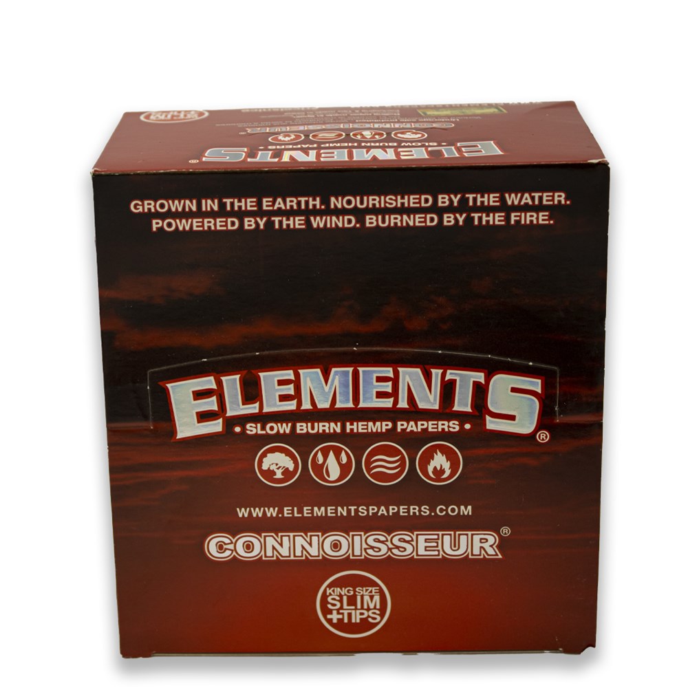 ELEMENTS RED CONNOISSEUR KS SLIM+TIPS