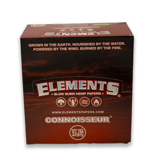 ELEMENTS RED CONNOISSEUR KS SLIM+TIPS