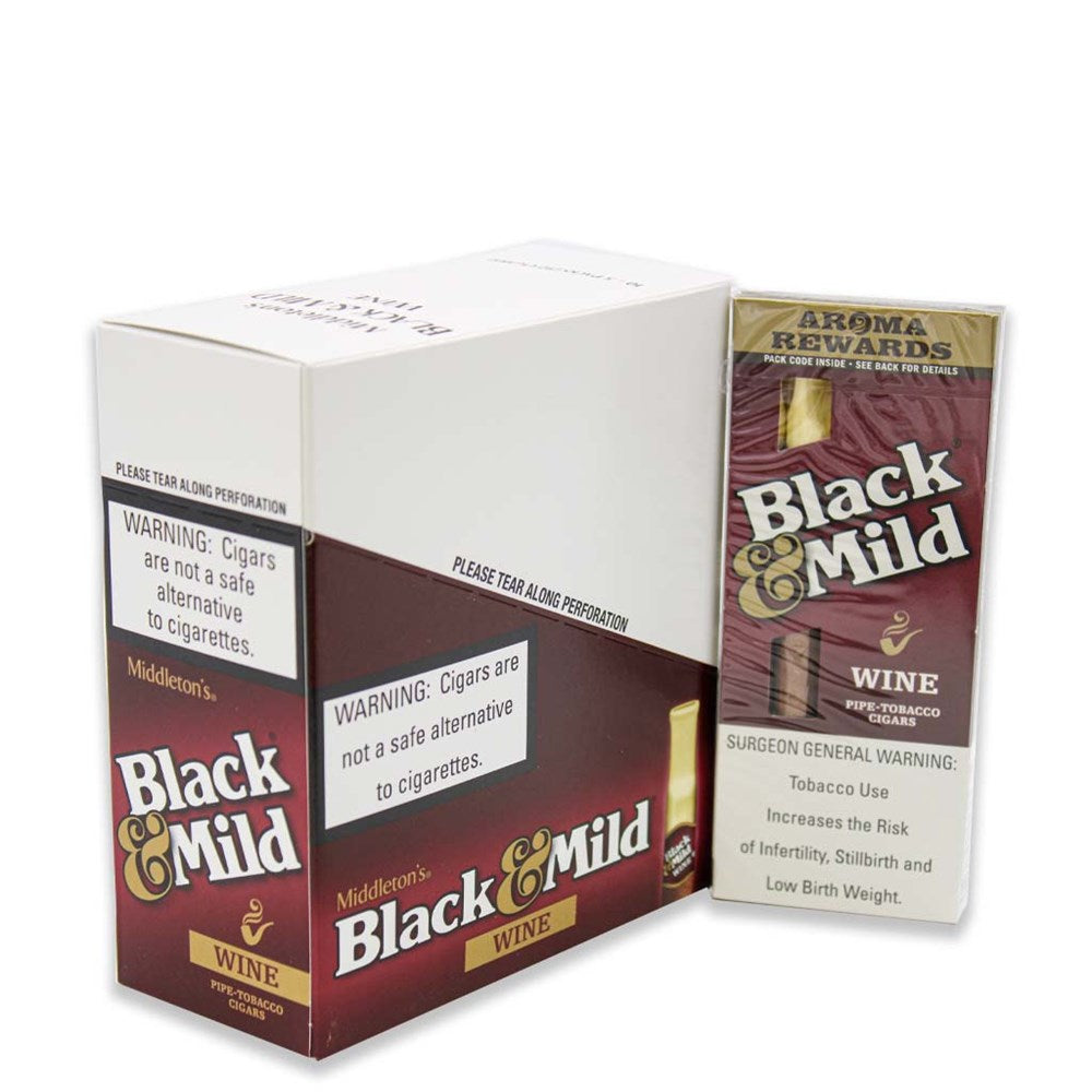 BLACK & MILD WINE 5PK PLASTIC TIP