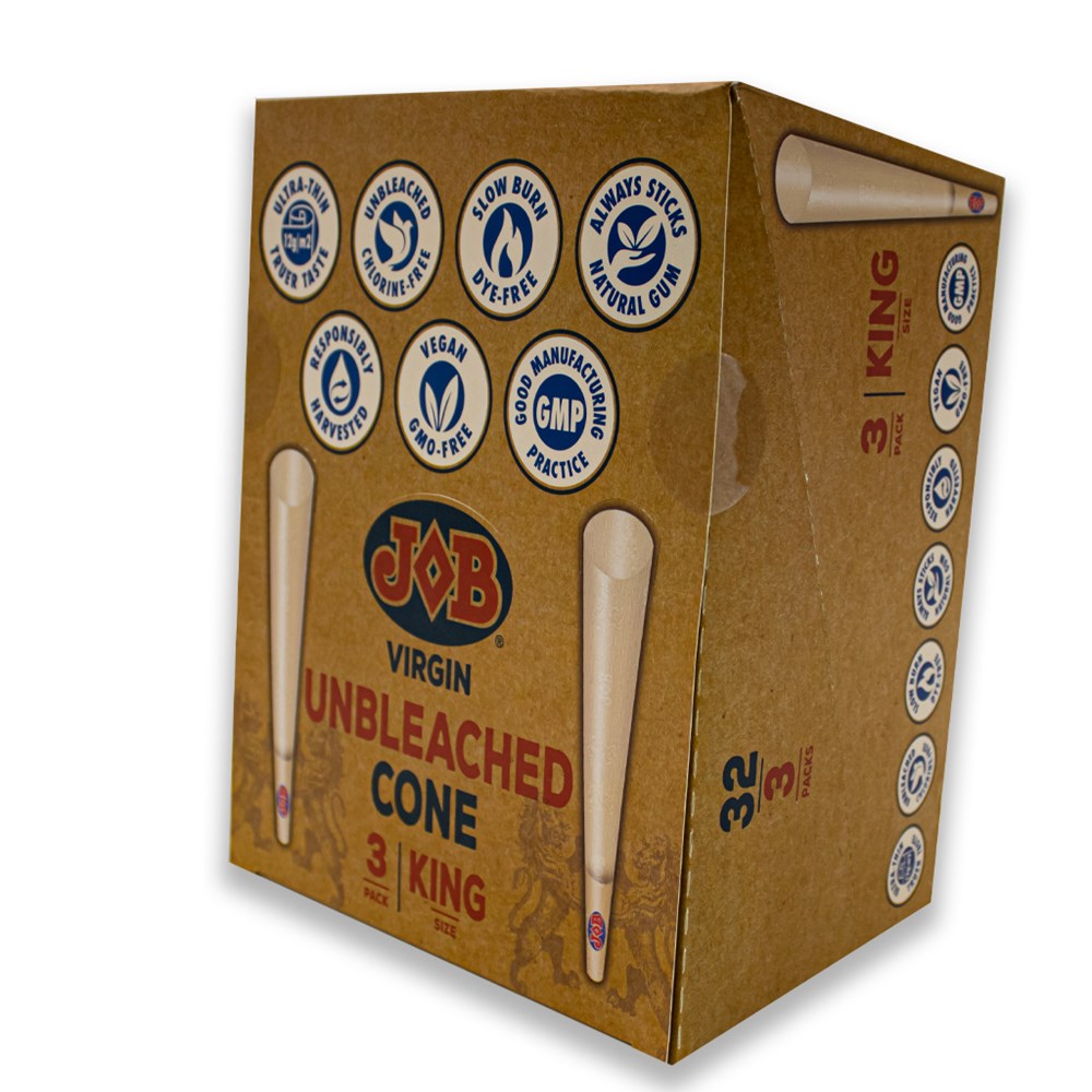 JOB VIRGIN UNBLEACHED CONE KS 3 PACK
