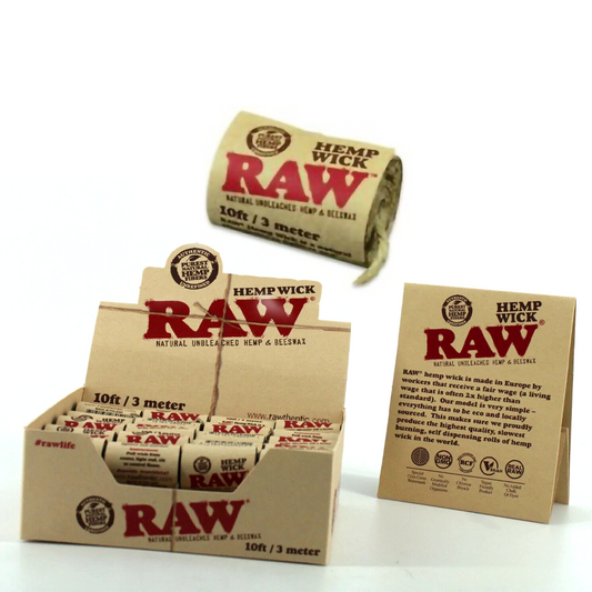 RAW HEMP WICK 10FT/3 METER