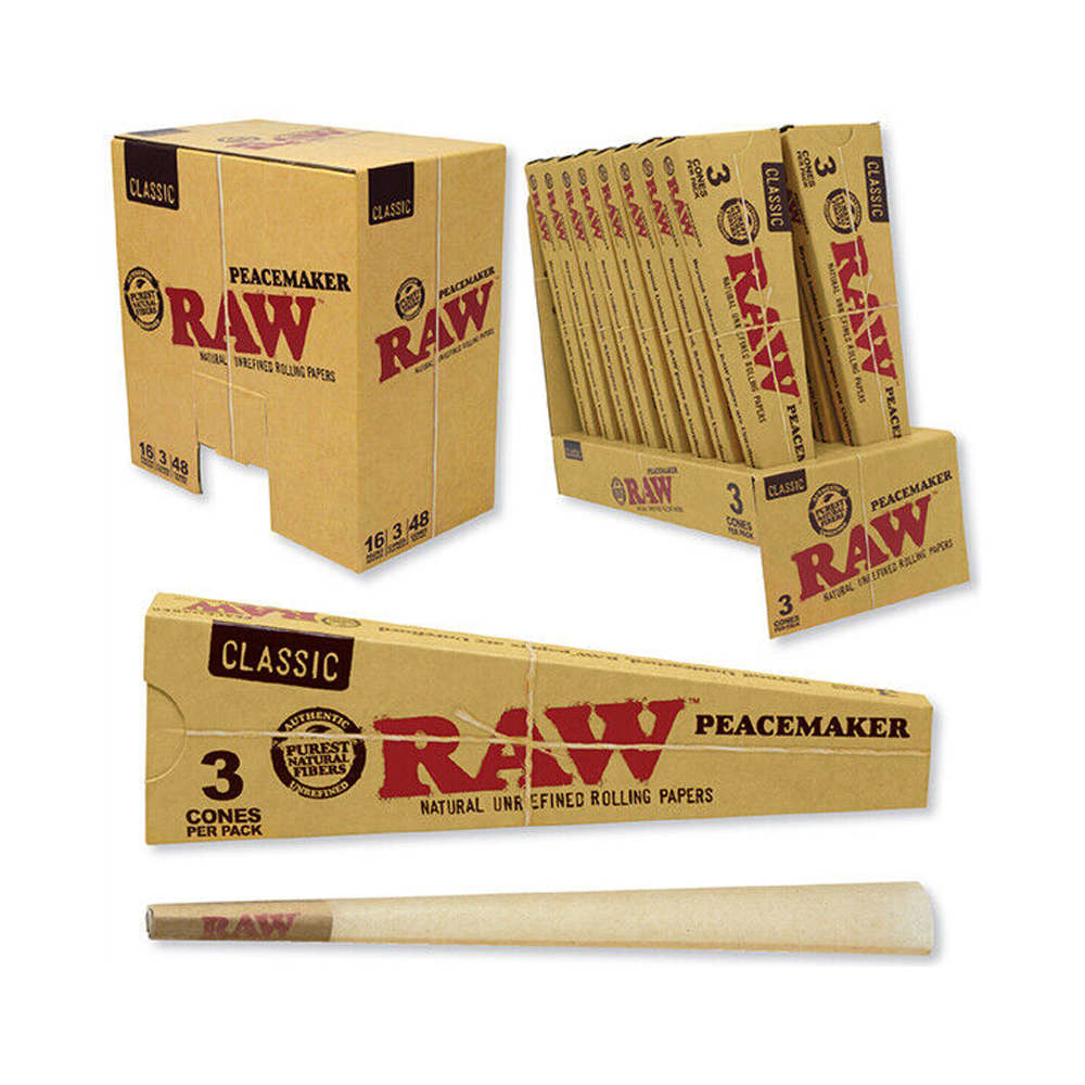 RAW CLASSIC CONES 3PK PEACEMAKER