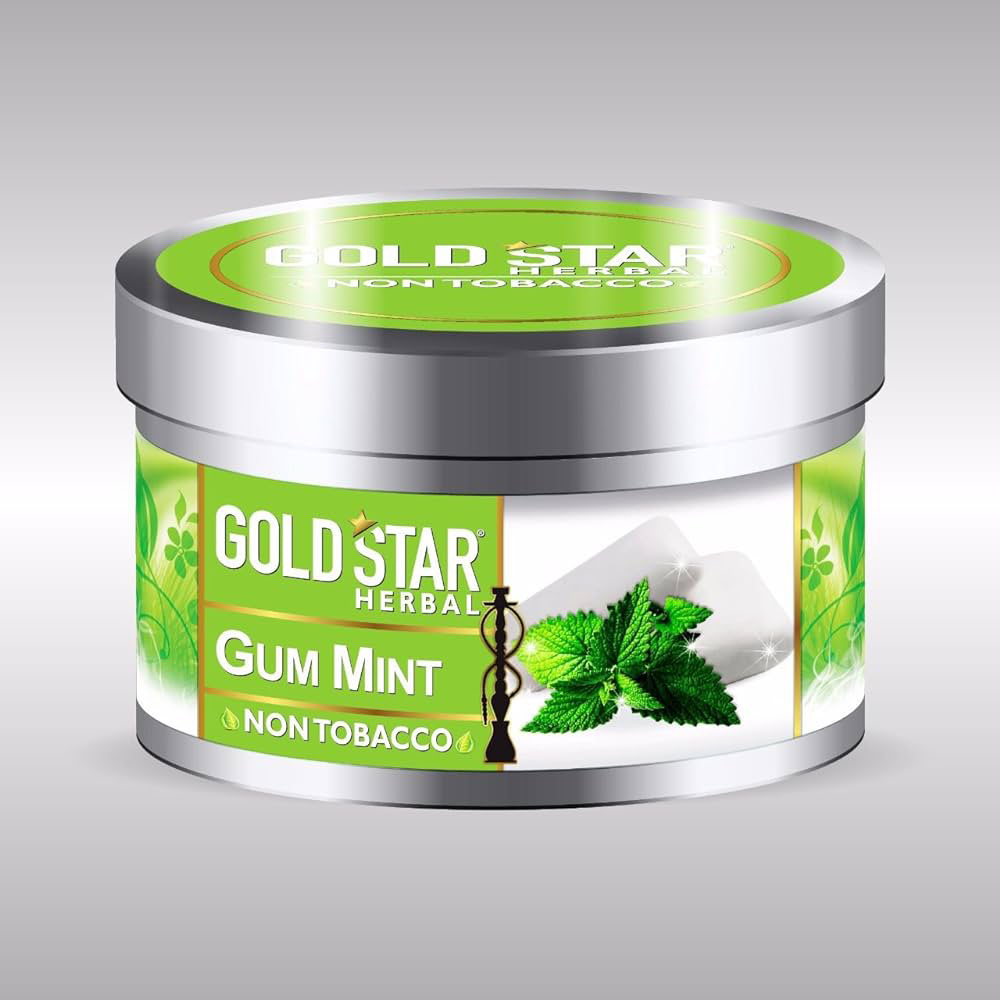 GOLD STAR NON-TOBACCO 200G - GUM MINT