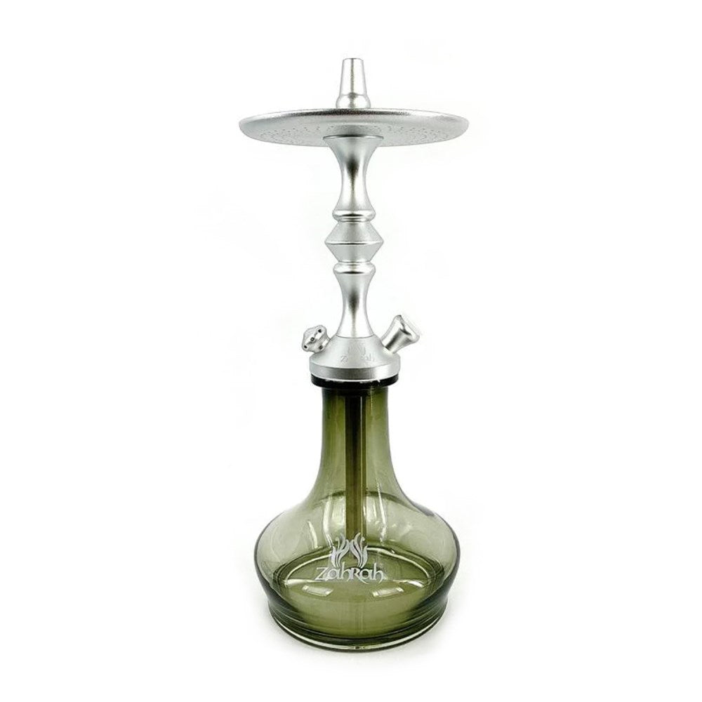 ZAHRAH MINI GENIE-SPADE HOOKAH - SILVER