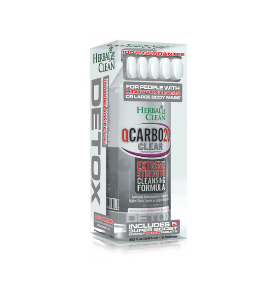 QCARBO HERBAL CLEAN 20Z CRAN-RASPBERRY