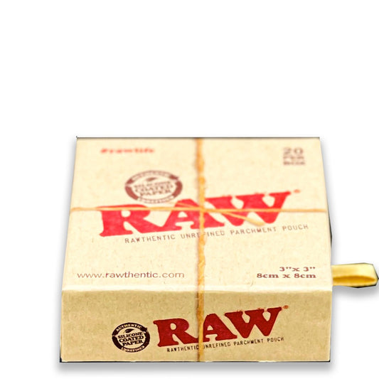 RAW PARCHMENT PAPER POUCH 3"X 3"