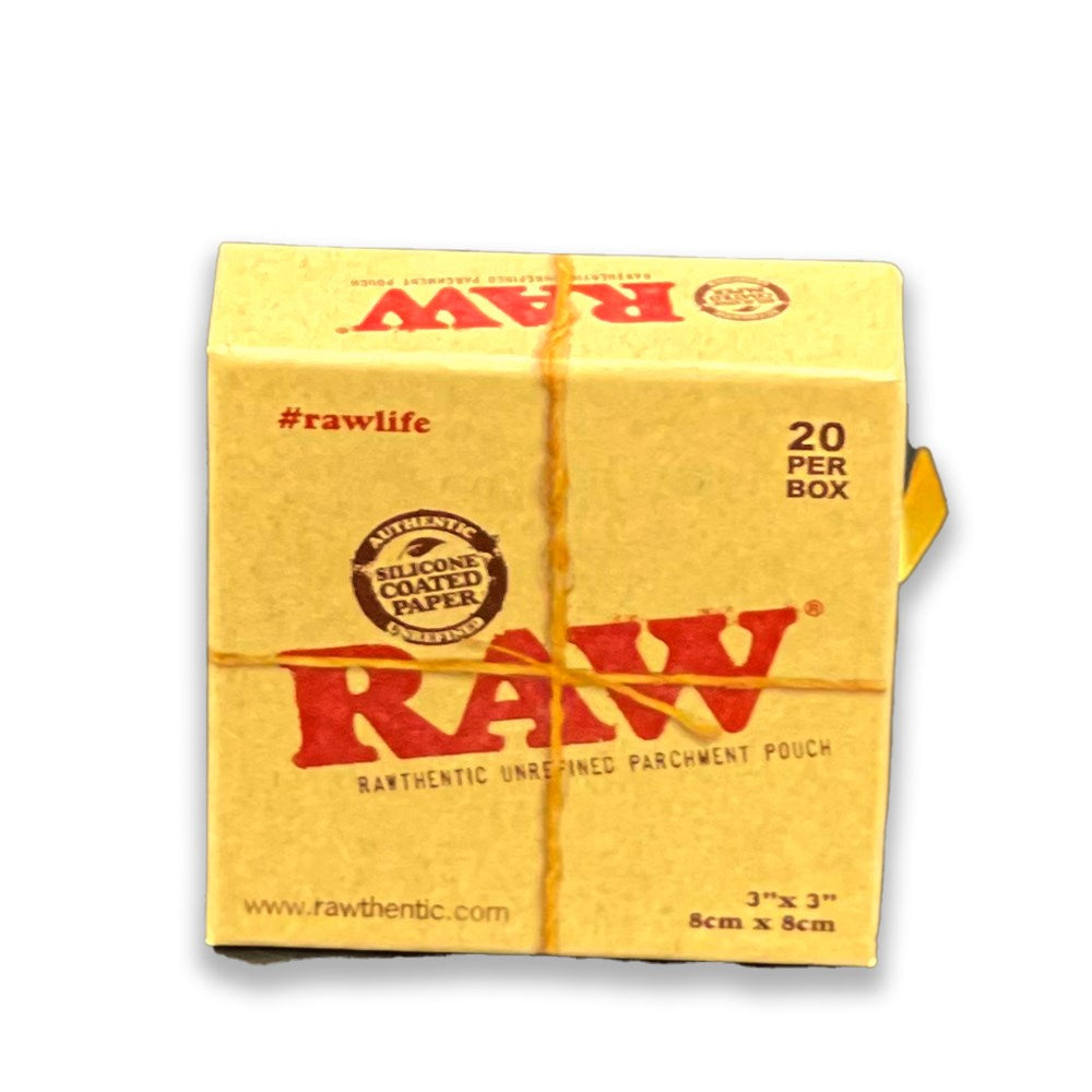 RAW PARCHMENT PAPER POUCH 3"X 3"