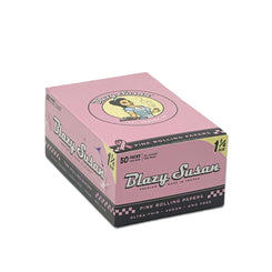 BLAZY SUSAN 1 1/4 PINK ROLLING PAPER