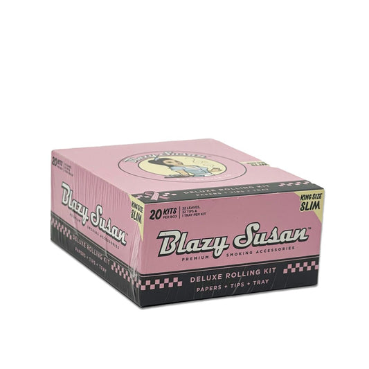 BLAZY SUSAN KS DELUXE KIT PINK ROLLING PAPER
