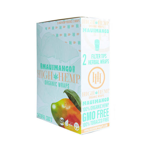 HIGH HEMP ORGANIC 2PK FILTER TIP WRAP - MAUI MANGO