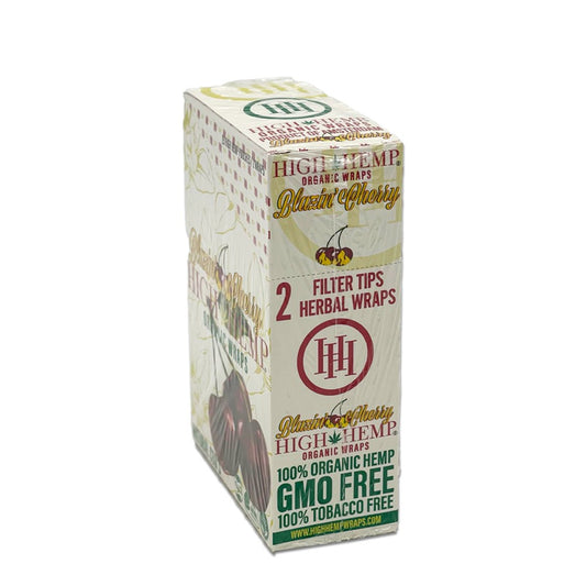 HIGH HEMP ORGANIC 2PK FILTER TIP WRAP - BLAZIN' CHERRY