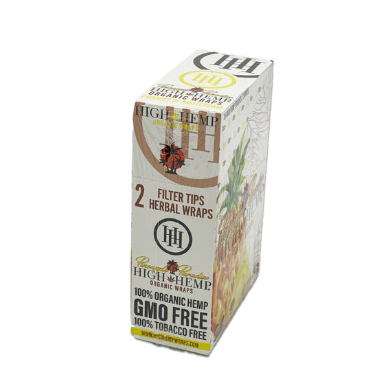 HIGH HEMP ORGANIC 2PK FILTER TIP WRAP - PINEAPPLE PARADISE