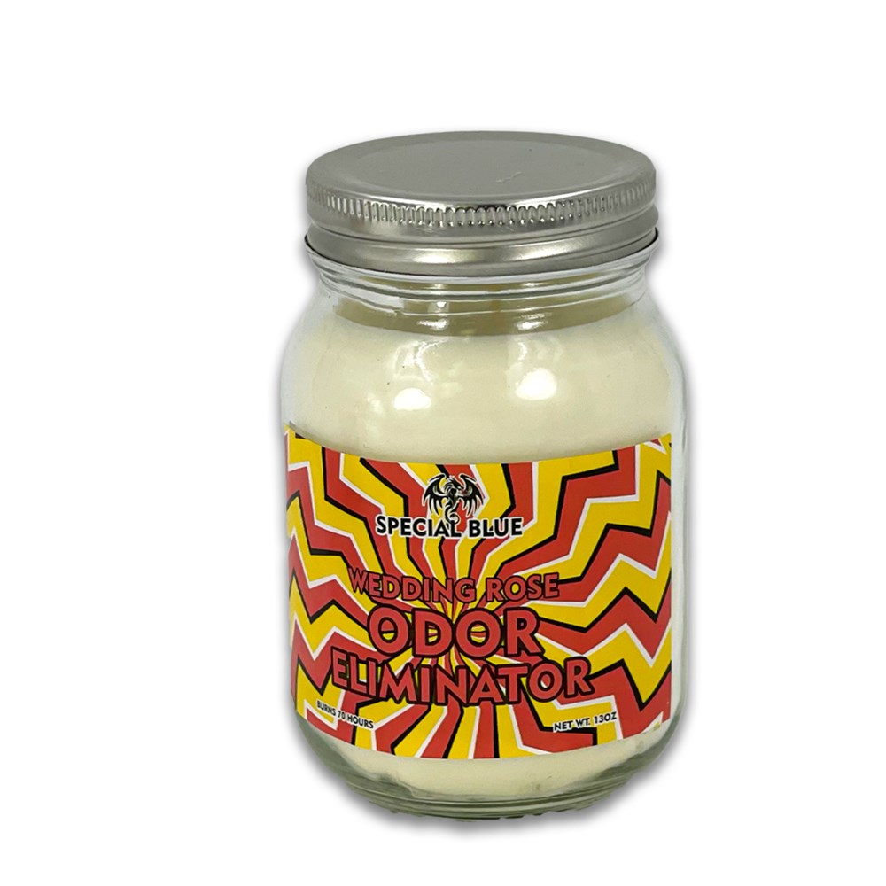 SPECIAL BLUE ODOR CANDLE - WEDDING ROSE