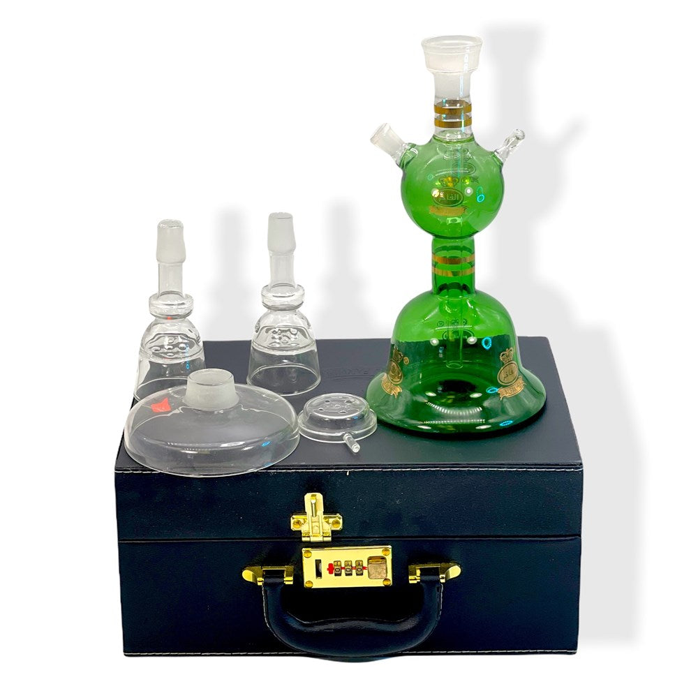 ALFAKHER GLASS HOOKAH BOX BLACK