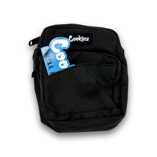COOKIES SMELL PROOF "CLYDE" NYLON SMALL SHOULDER BAG - BLACK