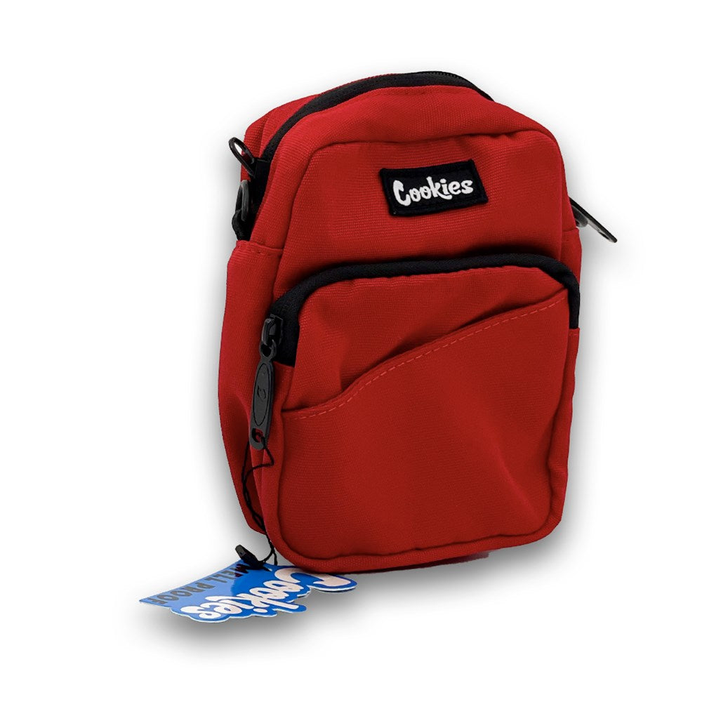 COOKIES SMELL PROOF "CLYDE" NYLON SMALL SHOULDER BAG - RED