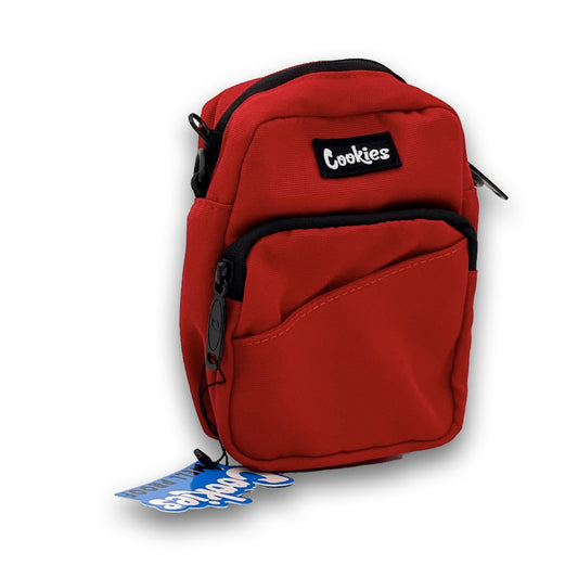 COOKIES SMELL PROOF "CLYDE" NYLON SMALL SHOULDER BAG - RED