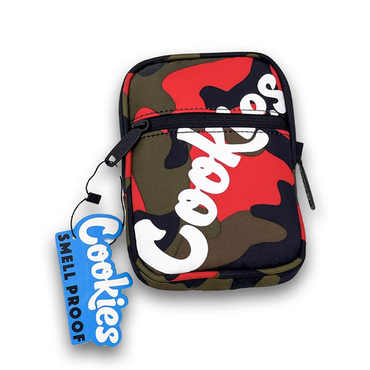 COOKIES ORIGINAL MINT HONEYCOMB SMELL PROOF BAG - RED CAMO
