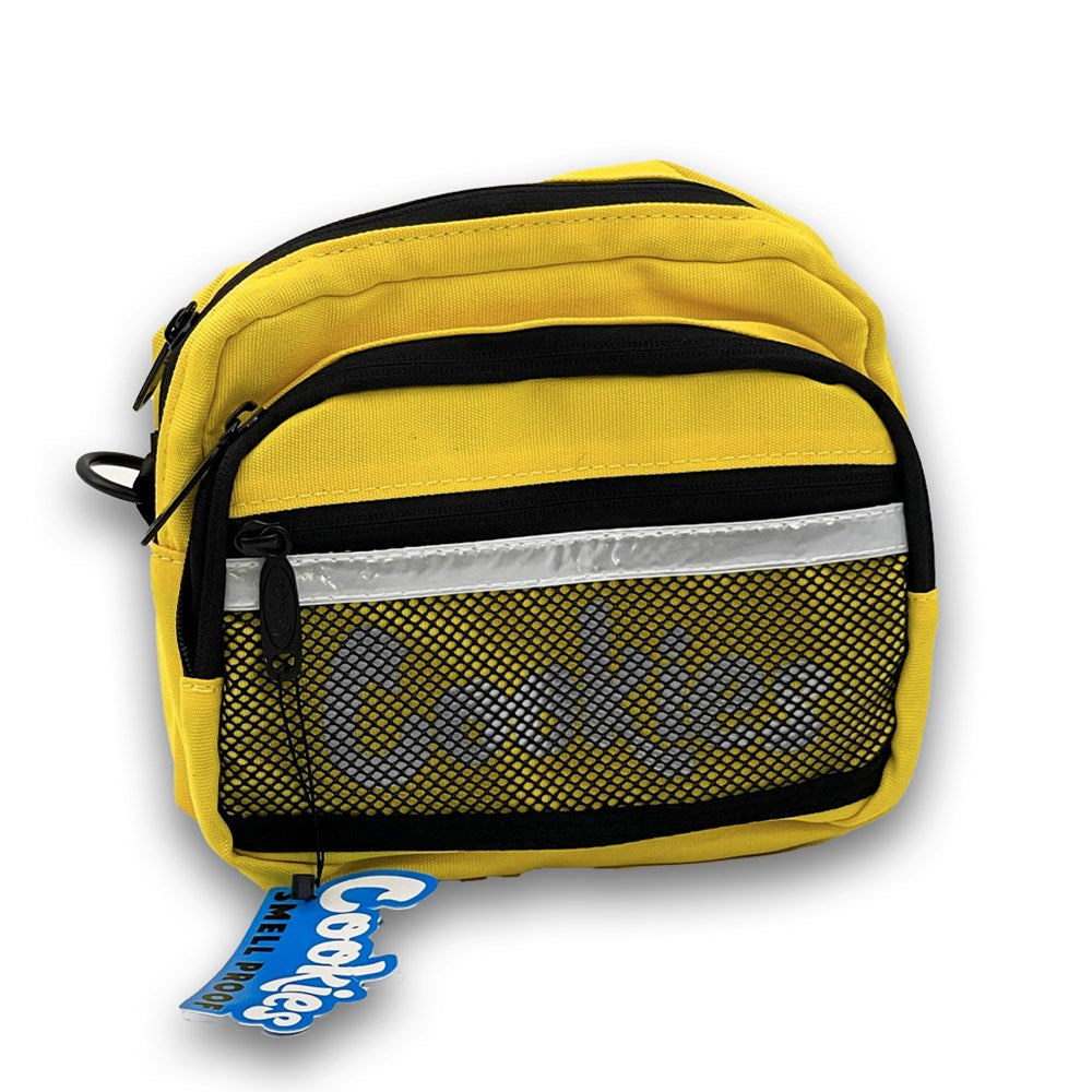 COOKIES VERTEX RIPSTOP "SMELL PROOF" CROSSBODY/SHOULDER BAG - YELLOW