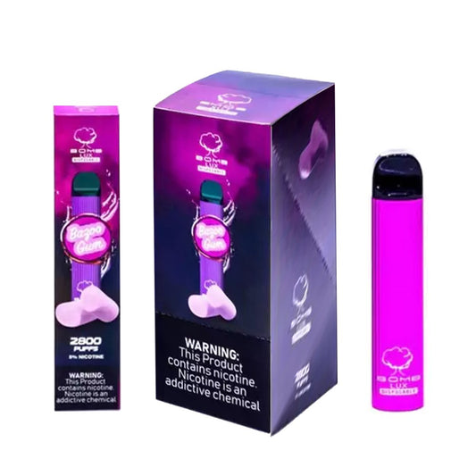 BOMB LUX 5% NIC DISPOSABLE - BAZOO GUM