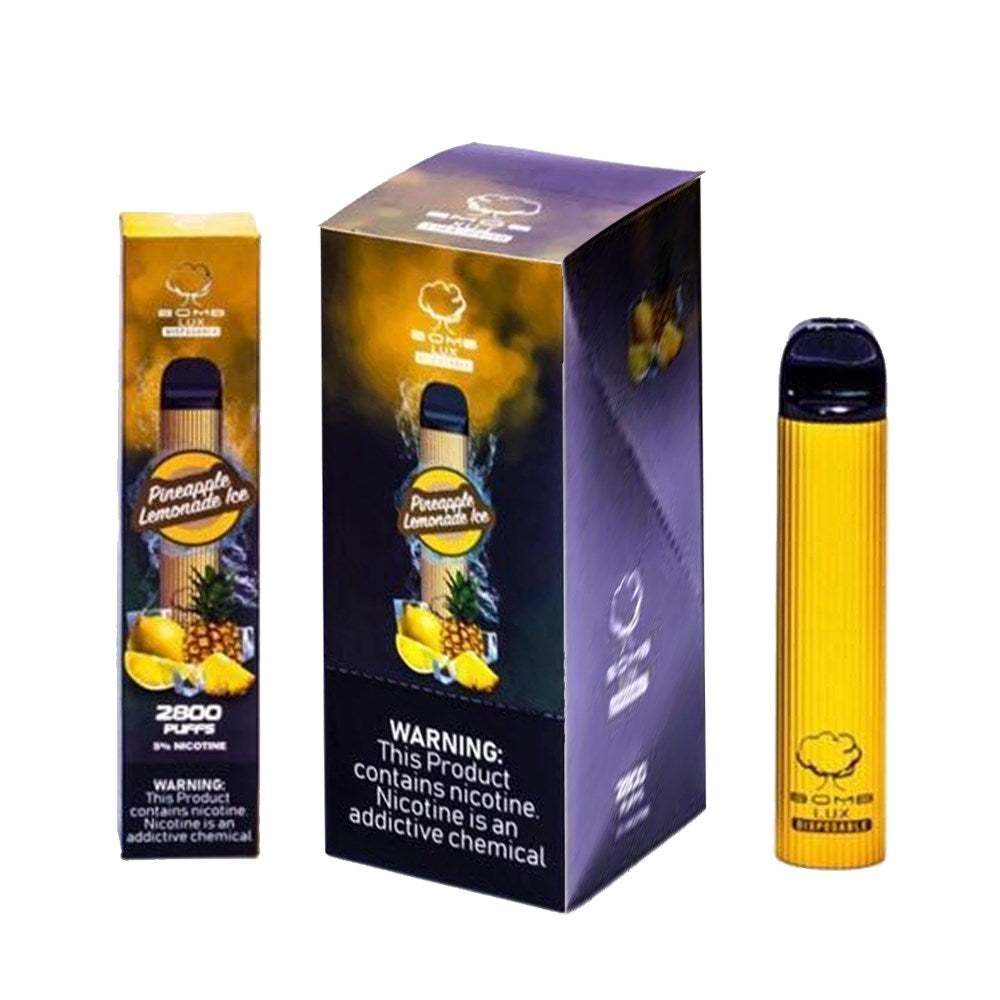 BOMB LUX 5% NIC DISPOSABLE - PINEAPPLE LEMONADE ICE