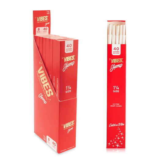 VIBES 1 1/4 HEMP CONES