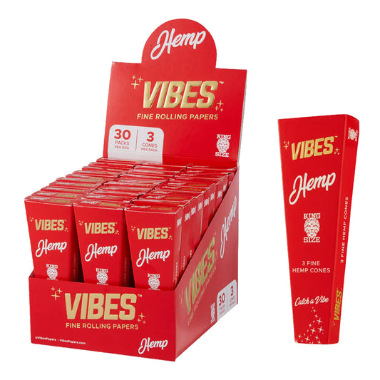 VIBES KS HEMP COFFIN CONES