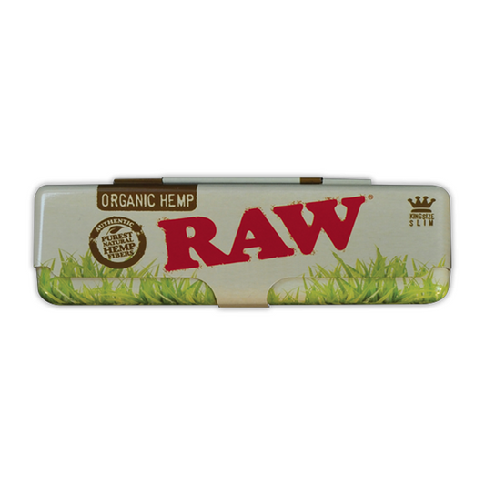 RAW KING SIZE SLIM ROLLING PAPERS TIN - ORGANIC