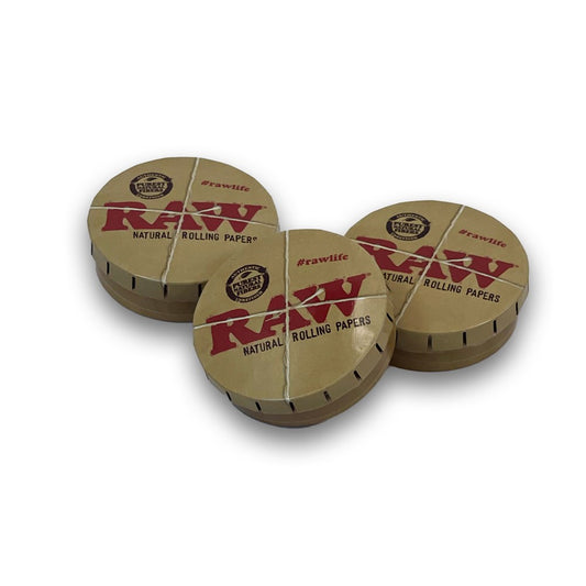 RAW ROUND METAL POP UP TIN